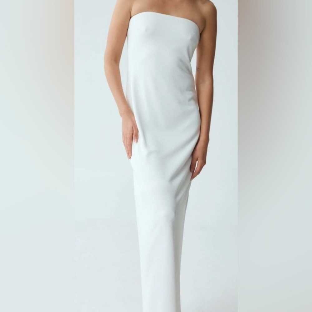 Form strapless dress Elegant White Women's stunner